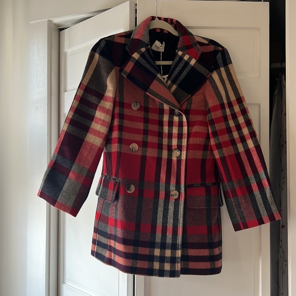 Khaite Clara plaid tartan coat 2 aso gal meets glam - Picture 5 of 5